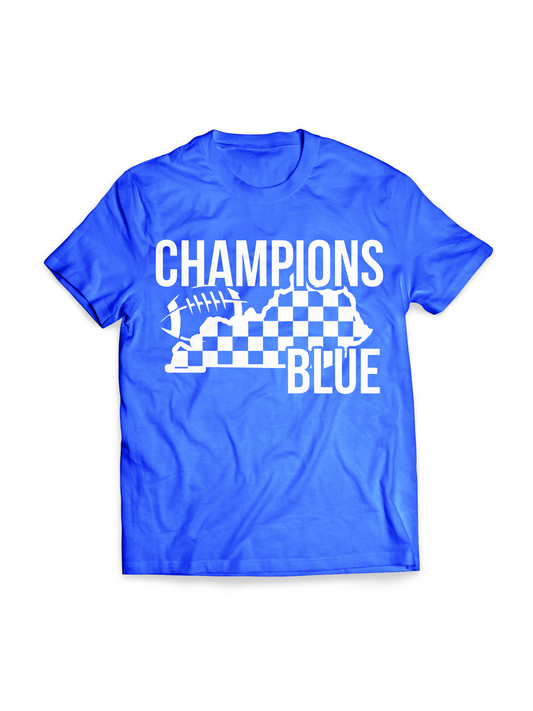Champions Blue – Gridiron State Tee